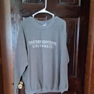Eastern Kentucky University Crewneck Sweatshirt - Olive Brown